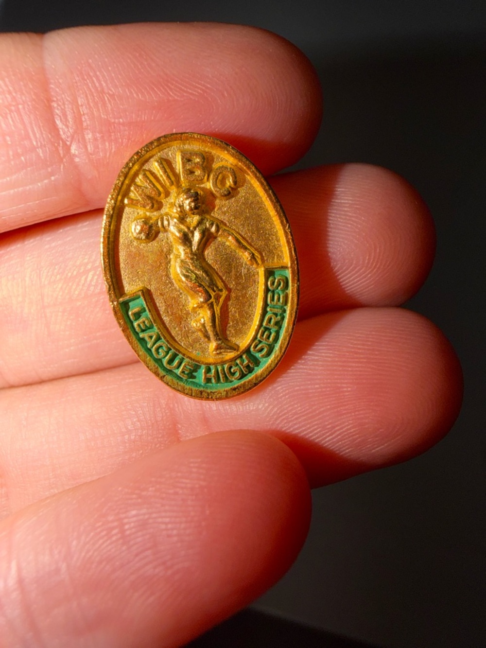 vintage Women's International Bowling Congress (WIBC)‎ "League High Series" pin